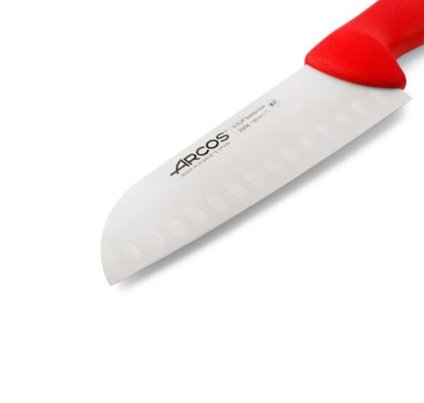 ARCOS Santoku scalloped 180 mm - Rauður - Image 4