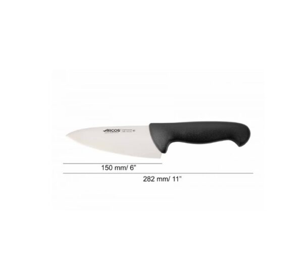 ARCOS Kokkahnífur Svartur - 150 mm - Image 2