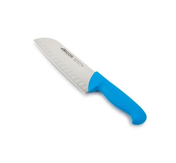 ARCOS Santoku scalloped 180 mm - Blár