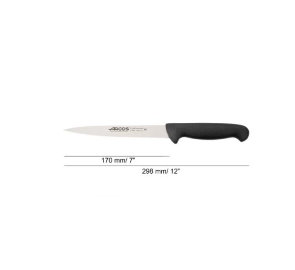 ARCOS Fillet hnífur Svartur - 170 mm - Image 2