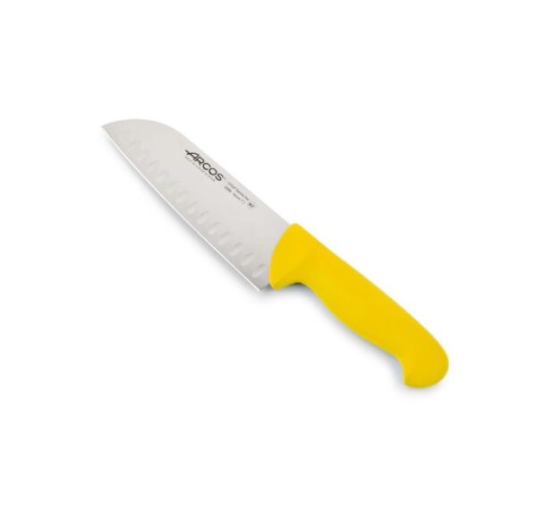 ARCOS Santoku Scalloped 180 mm - Gulur