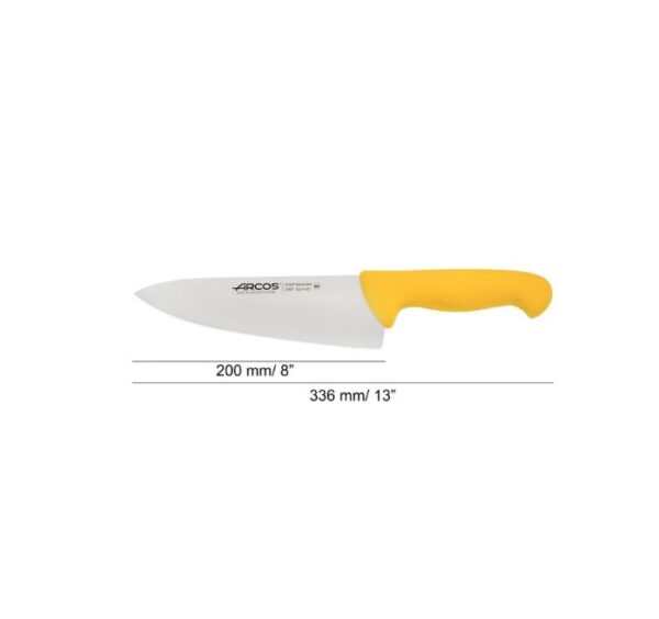 ARCOS Chef´s hnífur 200 mm - Gulur - Image 4