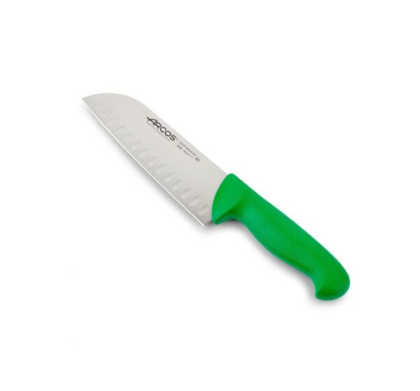 ARCOS Santoku scalloped 180 mm - Grænn