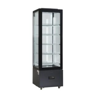 SCAN Display kælir Svartur rammi og gler hringinn