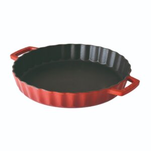 LAVA Steypujárns Bökuform með handfangi 30 cm - Rautt