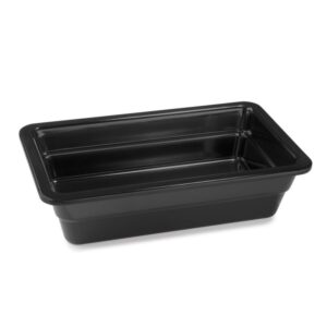 PUJADAS melamin bakki 1/4 - 6,5 cm Svartur