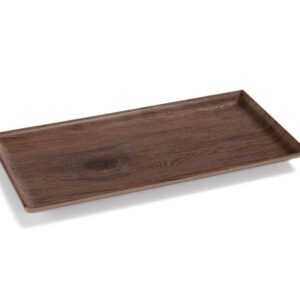 PUJADAS Melamin bakki með eikaráferð - 30 x 15 cm