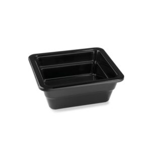 PUJADAS Melamin bakki svartur 1/6 GN – 10 cm