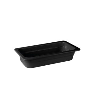 PUJADAS Melamin bakki svartur GN 1/3 - 6.5 cm