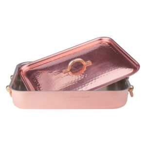 Agnelli Kopar steikarpanna með loki – 32 cm