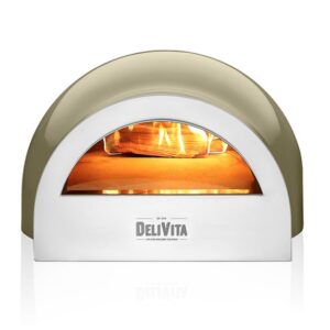 Sýningareintak: DeliVita Pizzaofn Olive Green - Viðarofn